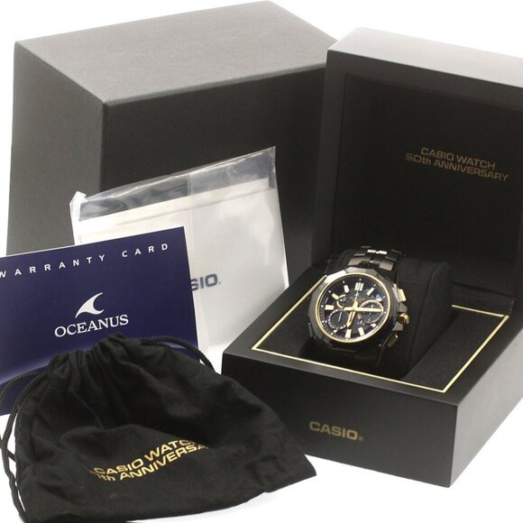 CASIO Oceanus OCW-SG1000ZE-1AJR black Dial Solar Powered Radio Men's_876080 - Picture 1 of 6